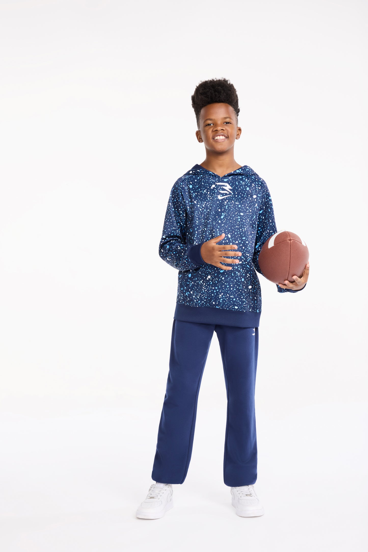 Big Kids' Therma-FIT Splatter Hoodie | Midnight Navy