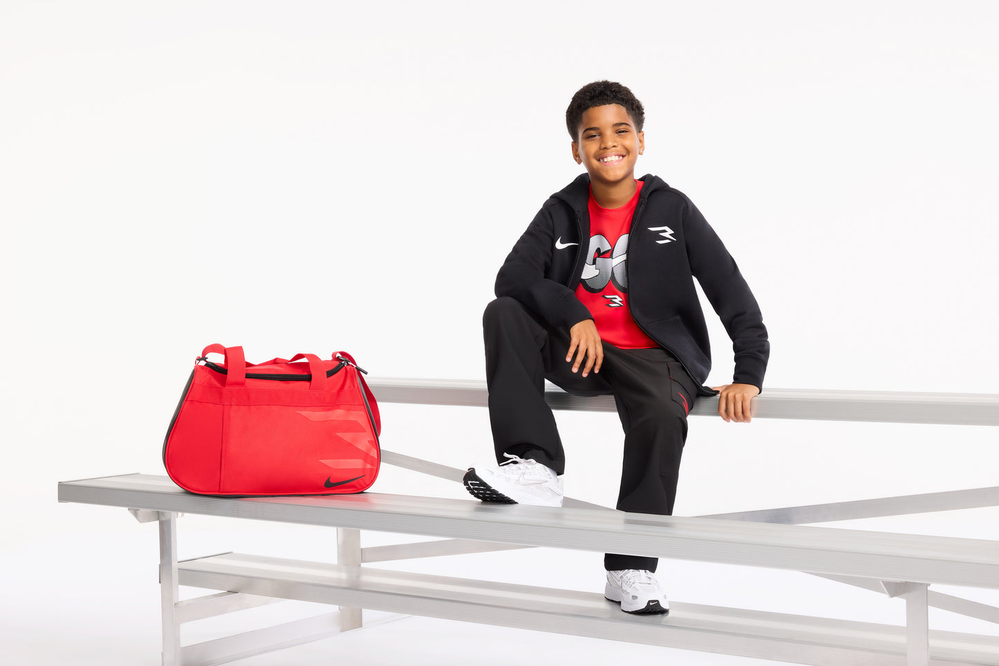 Big Kids' Fleece Full-Zip Hoodie | Black