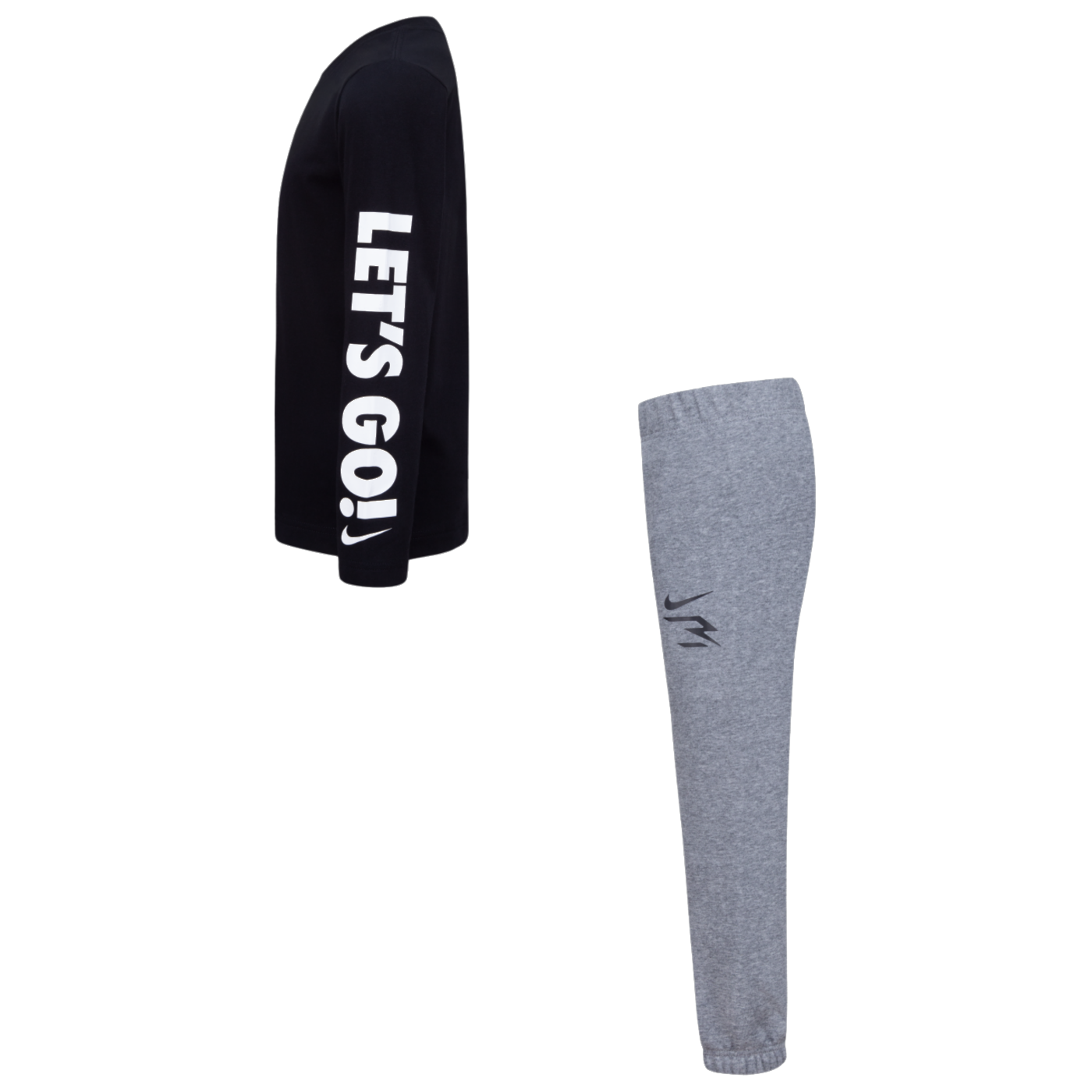 Let's Go Ballers Long Sleeve T-Shirt & Sweatpant Set | Carbon Heather