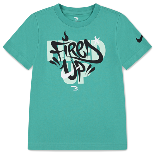 Big Kids' Fired Up Graffiti T-Shirt  | Teal