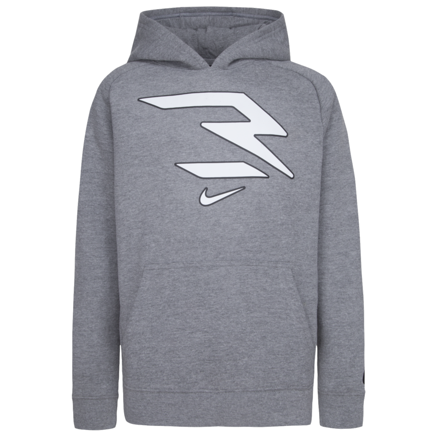 Logo Pullover Hoodie Carbon Heather – 3BRAND