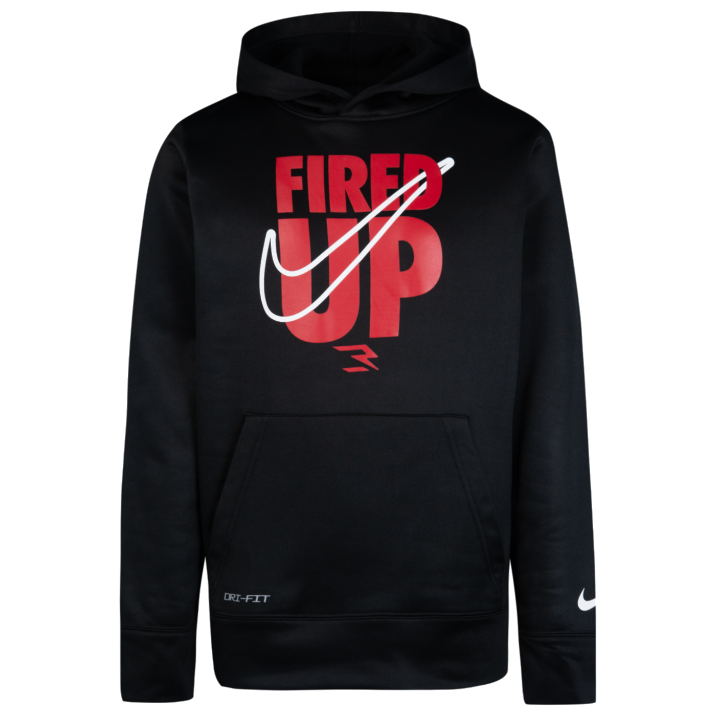Fired Up Dri Fit Hoodie | Black