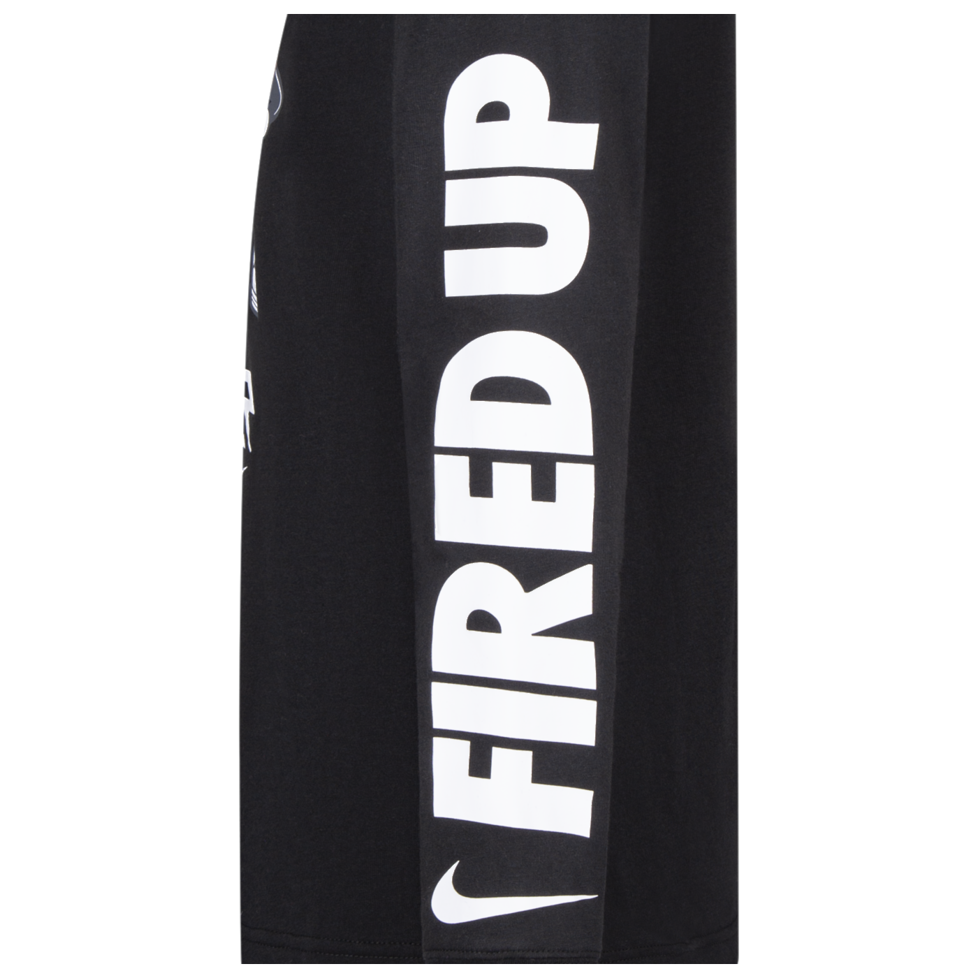 Fired Up Ballers Long Sleeve T-Shirt | Black