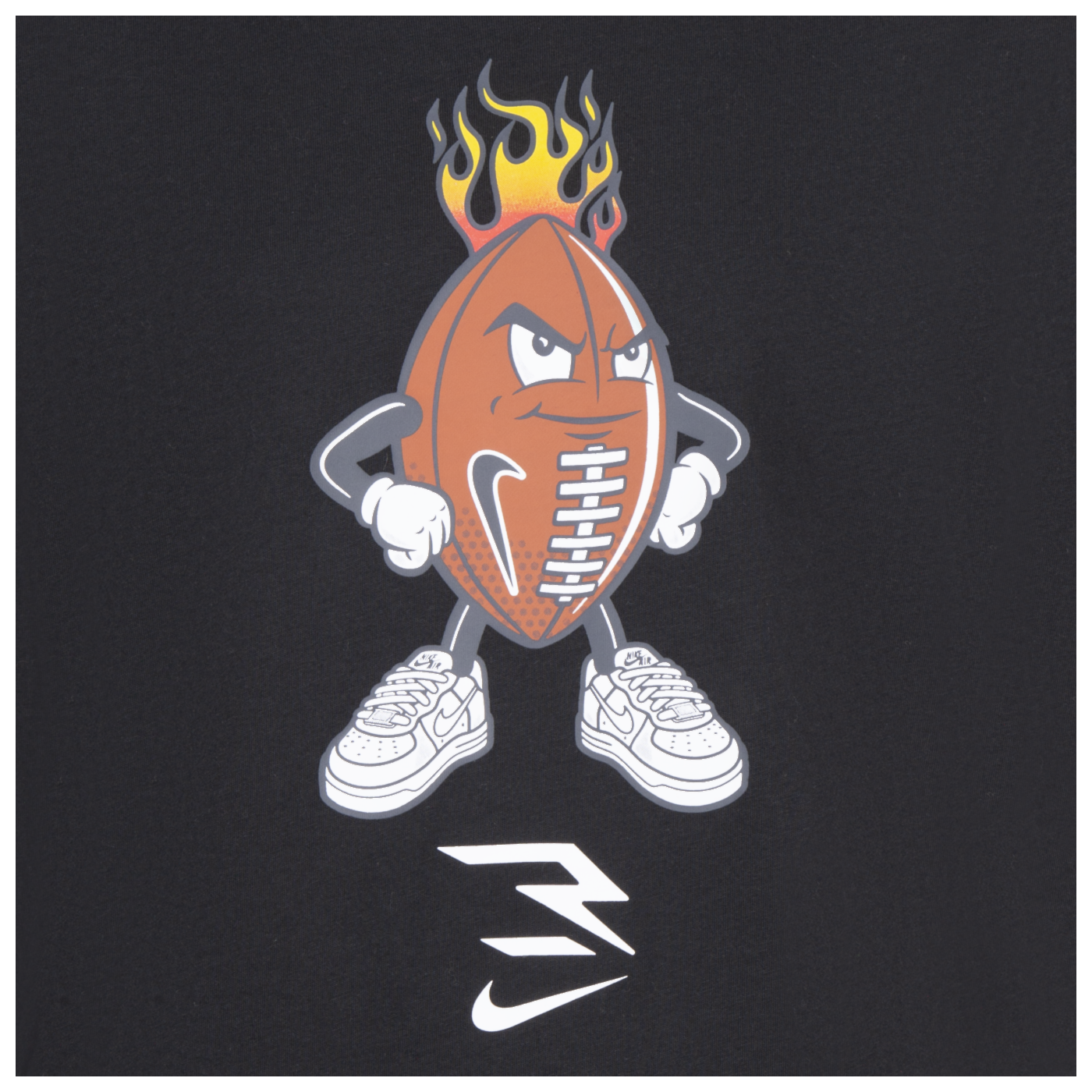 Fired Up Ballers Long Sleeve T-Shirt | Black