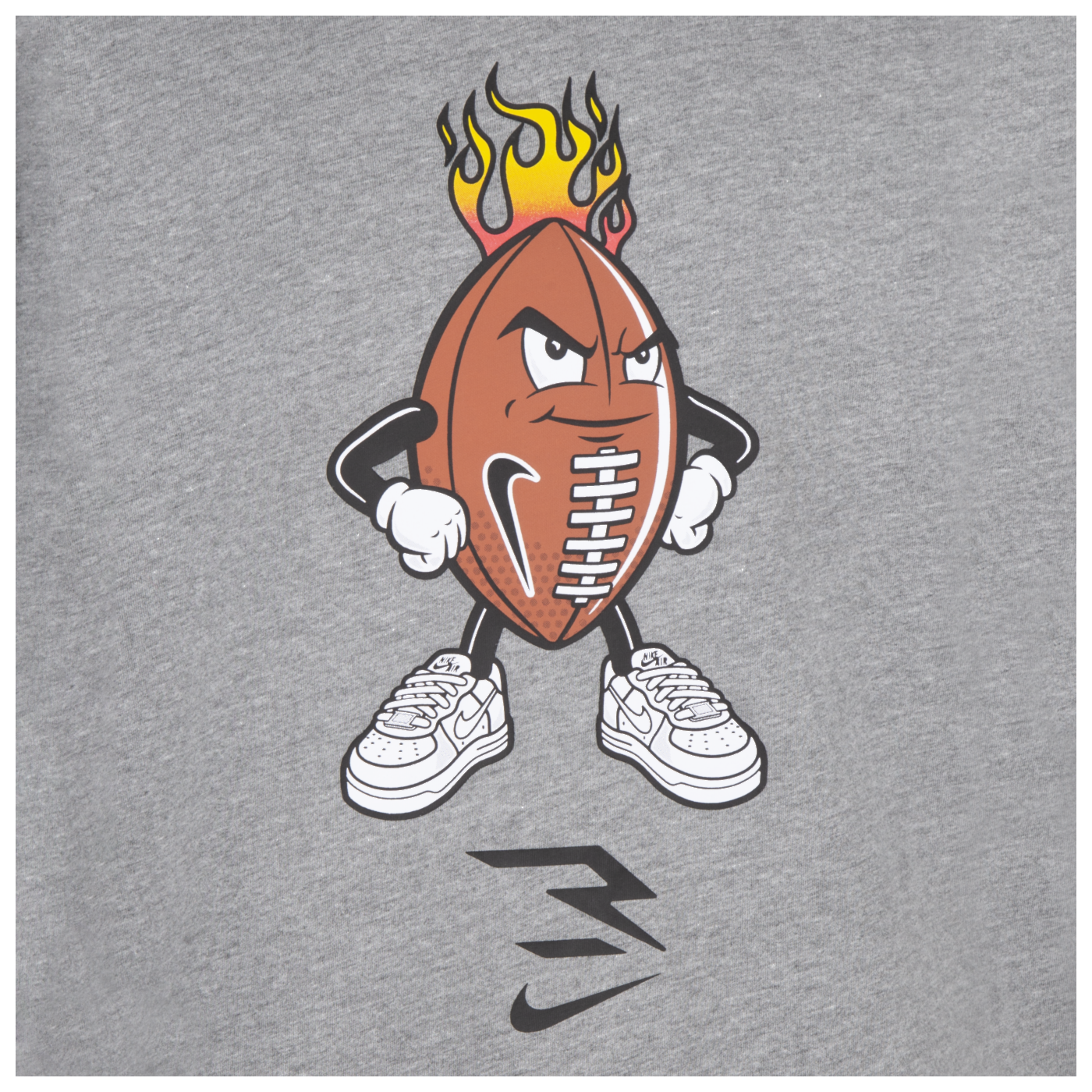 Fired Up Ballers Long Sleeve T-Shirt | Carbon Heather