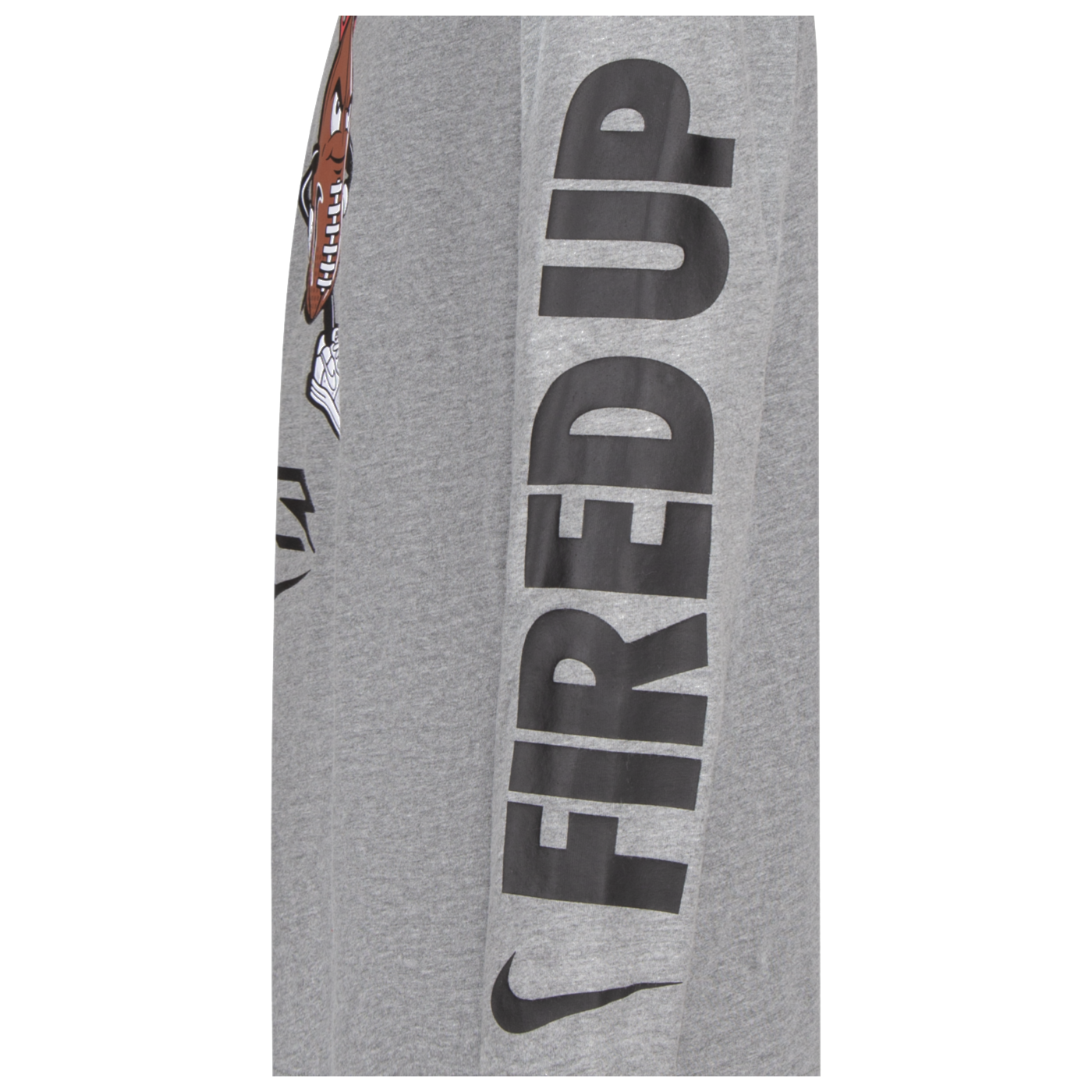 Fired Up Ballers Long Sleeve T-Shirt | Carbon Heather