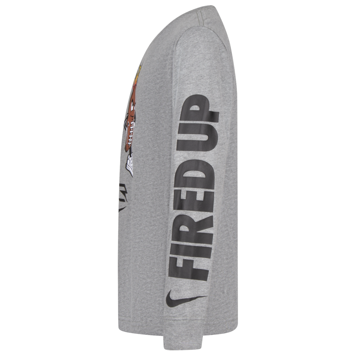 Fired Up Ballers Long Sleeve T-Shirt | Carbon Heather