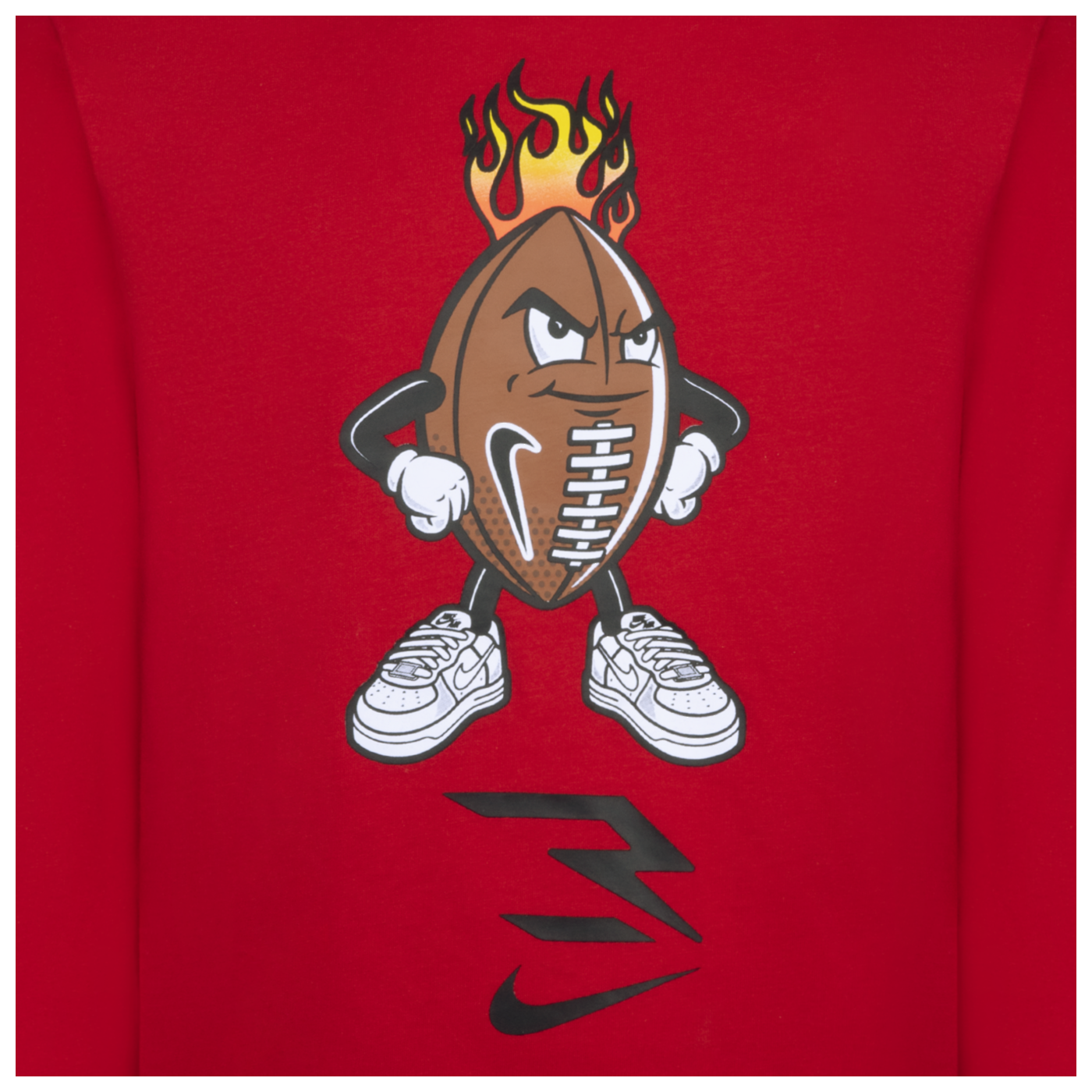 Fired Up Ballers Long Sleeve T-Shirt | Red