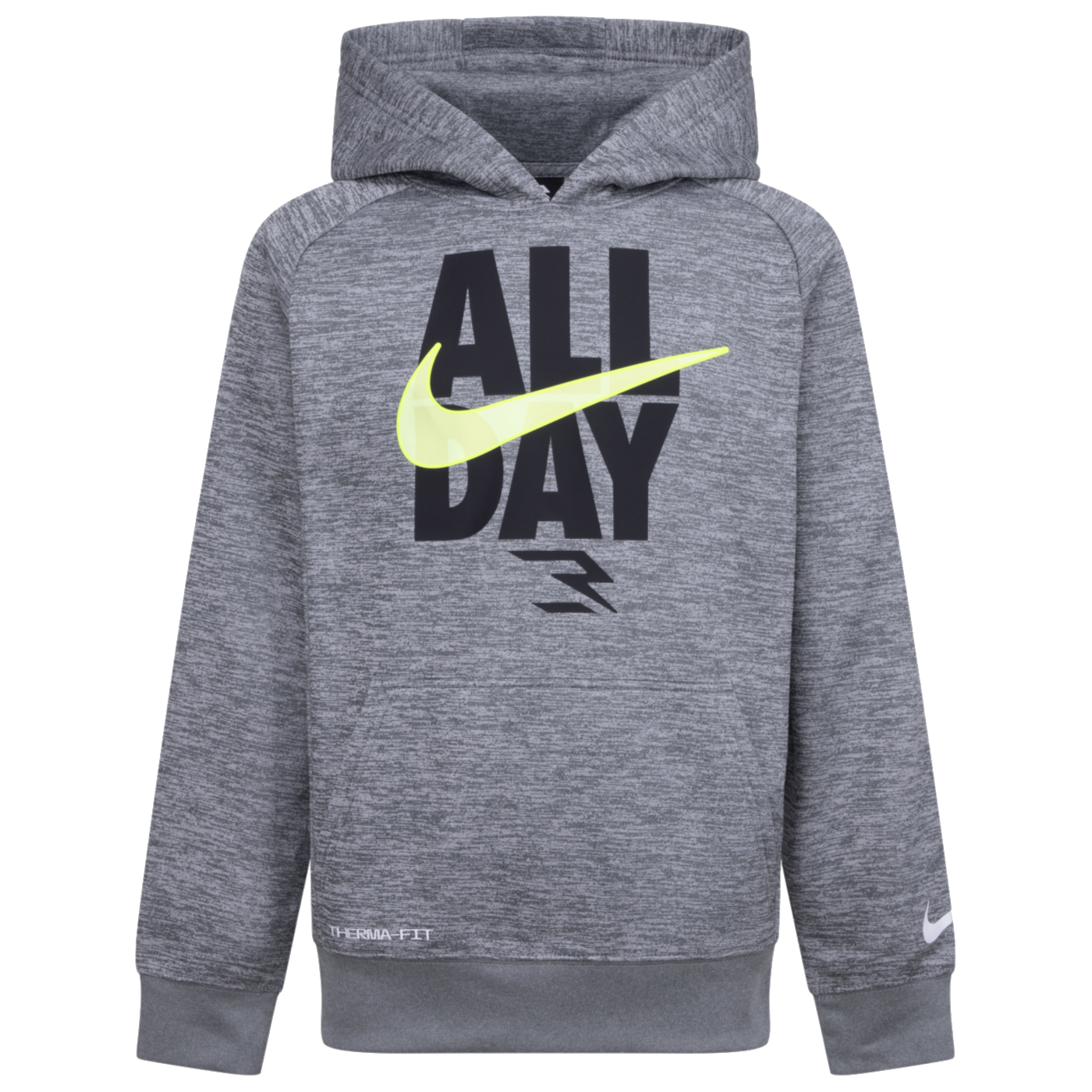 All Day Therma-Fit Hoodie Carbon Heather – 3BRAND