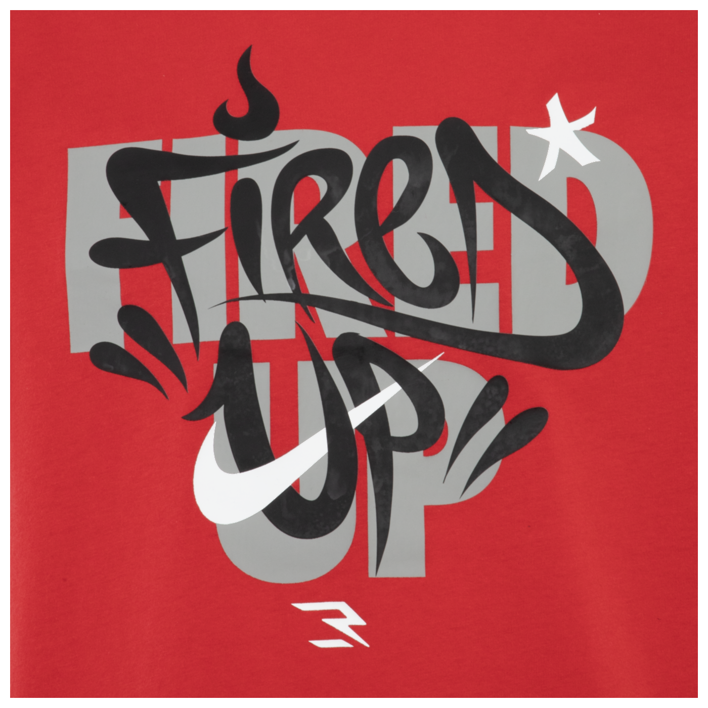 Big Kids' Fired Up Graffiti T-Shirt | Red