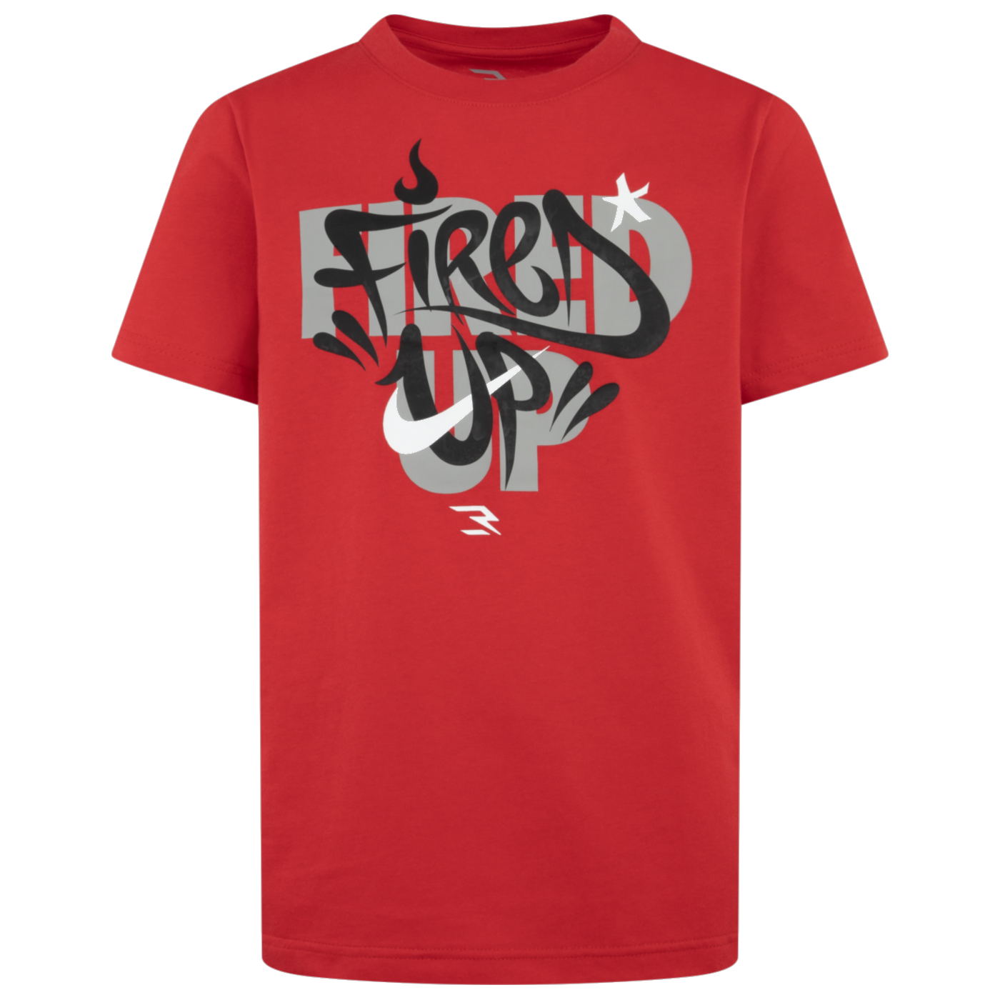 Big Kids' Fired Up Graffiti T-Shirt | Red
