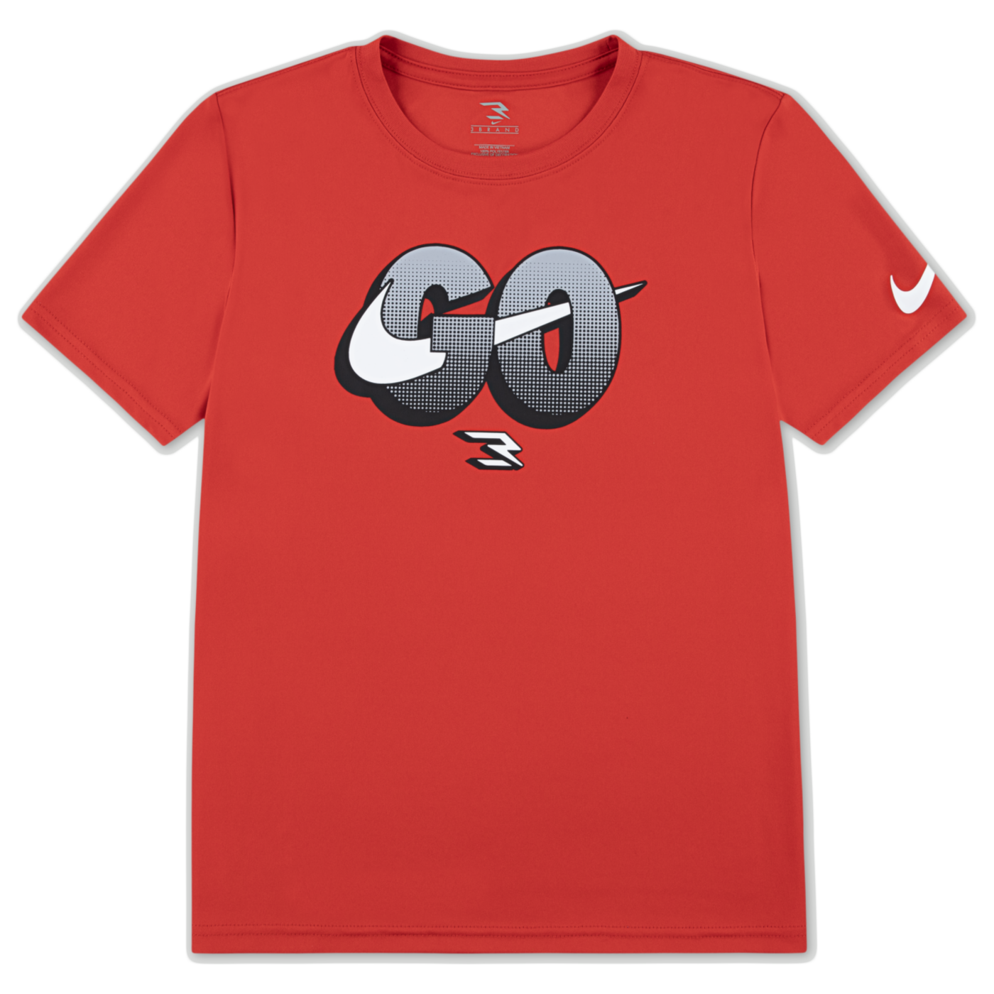 Big Kids' Dri-FIT "Go" T-Shirt | University Red