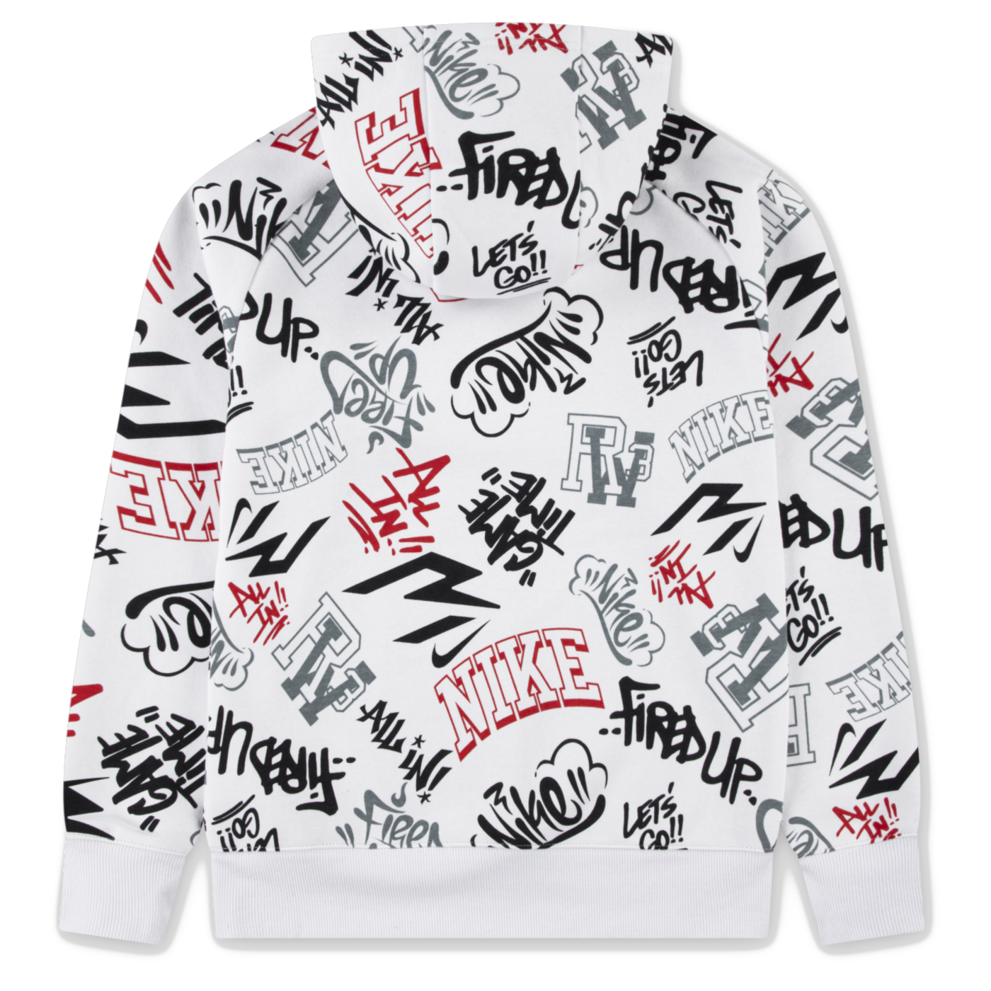 Big Kids' Graffiti Tag Hoodie | White