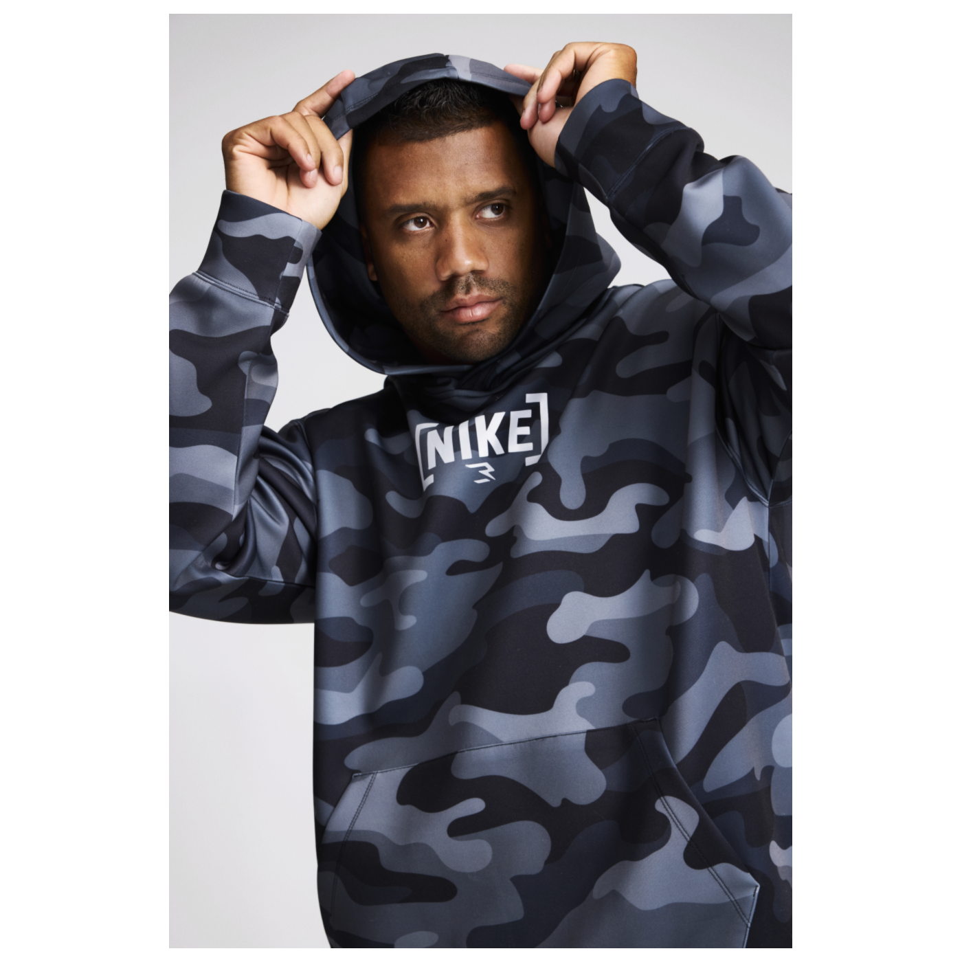 Big Kids' 3ssentials Camo Hoodie | Black
