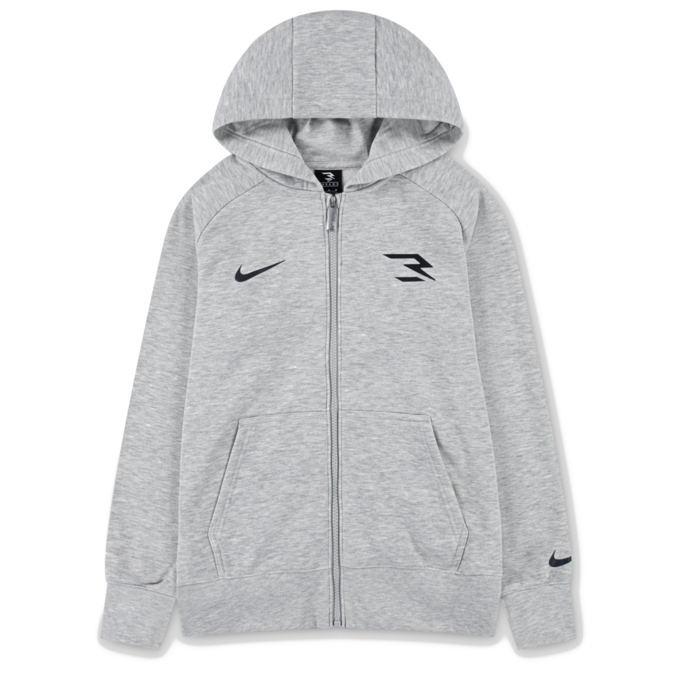 Big Kids' Fleece Full-Zip Hoodie | Grey Heather