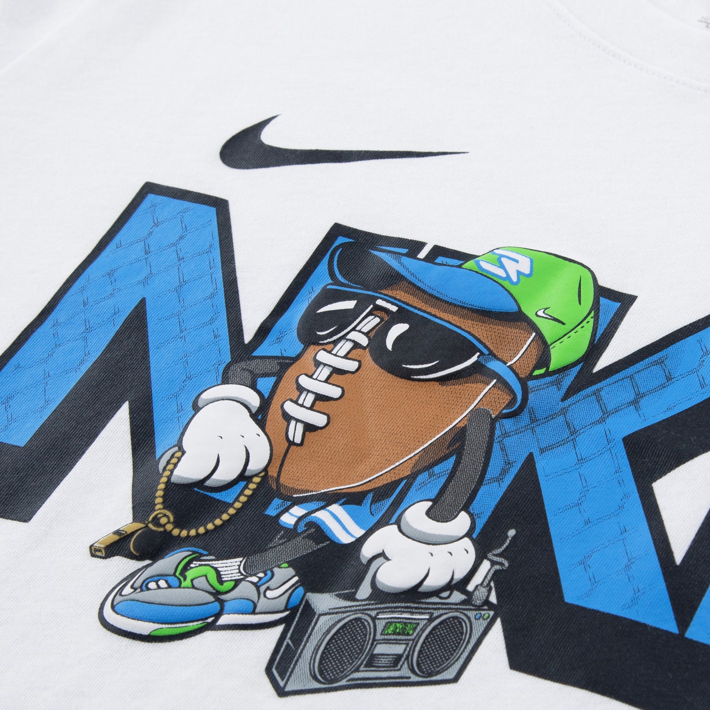Big Kids' Capmando Baller T-Shirt | White