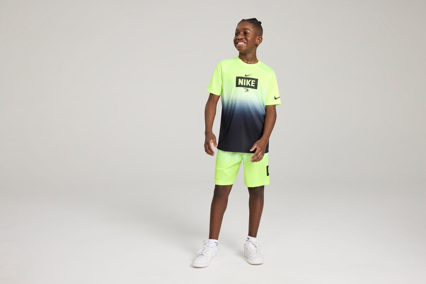 Big Kids' Dri-FIT Gradient Mesh Shorts | Volt