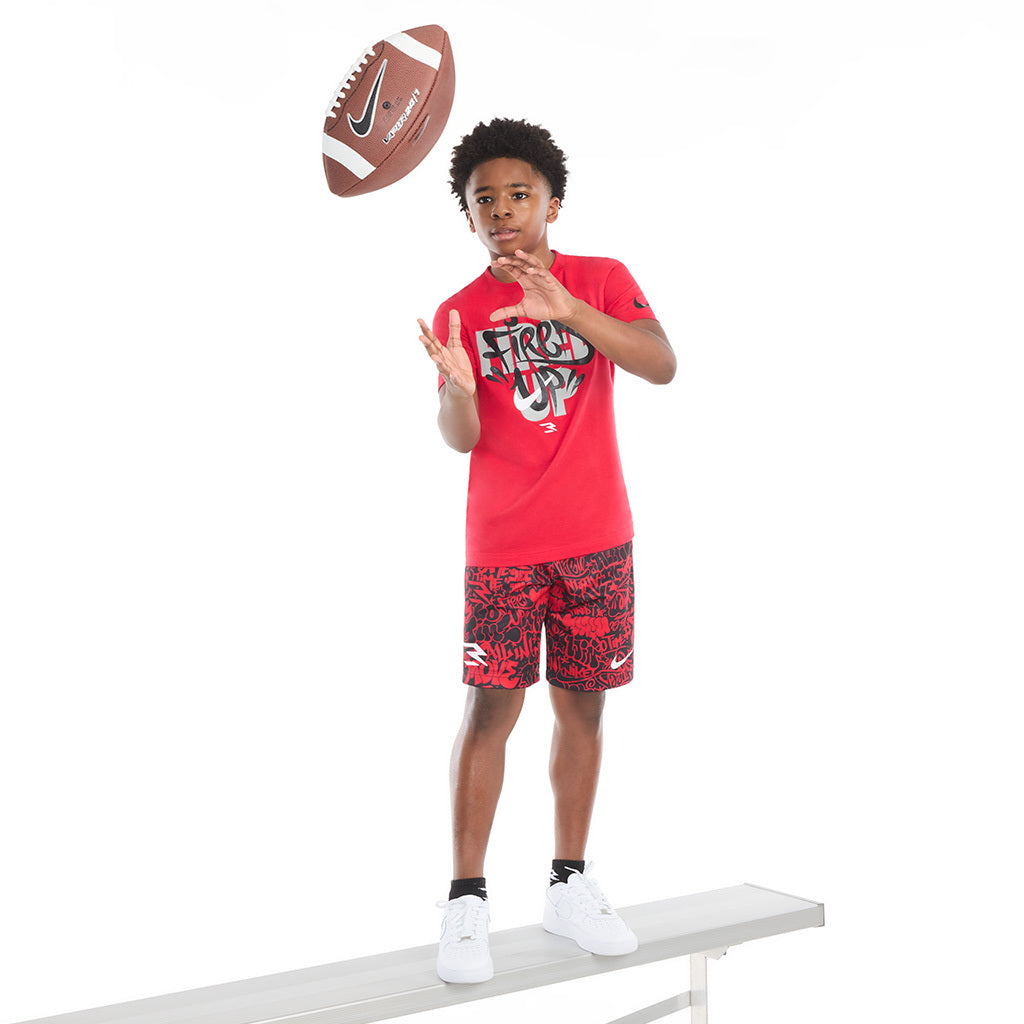 Big Kids' Fired Up Graffiti T-Shirt  | Red