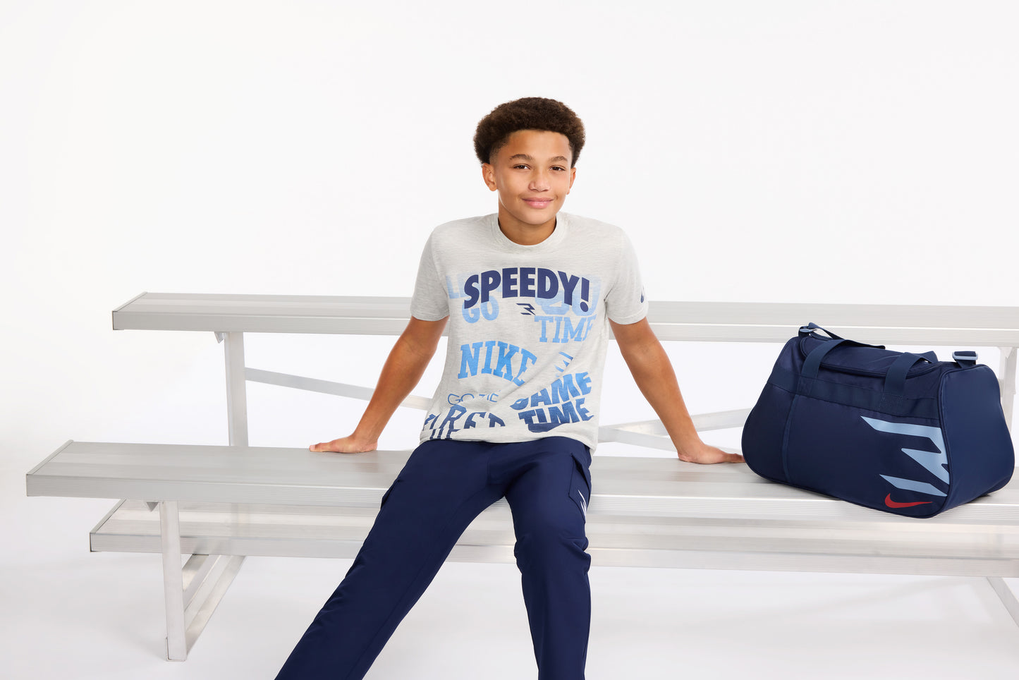 Big Kids' "Speedy" T-Shirt | Grey Heather