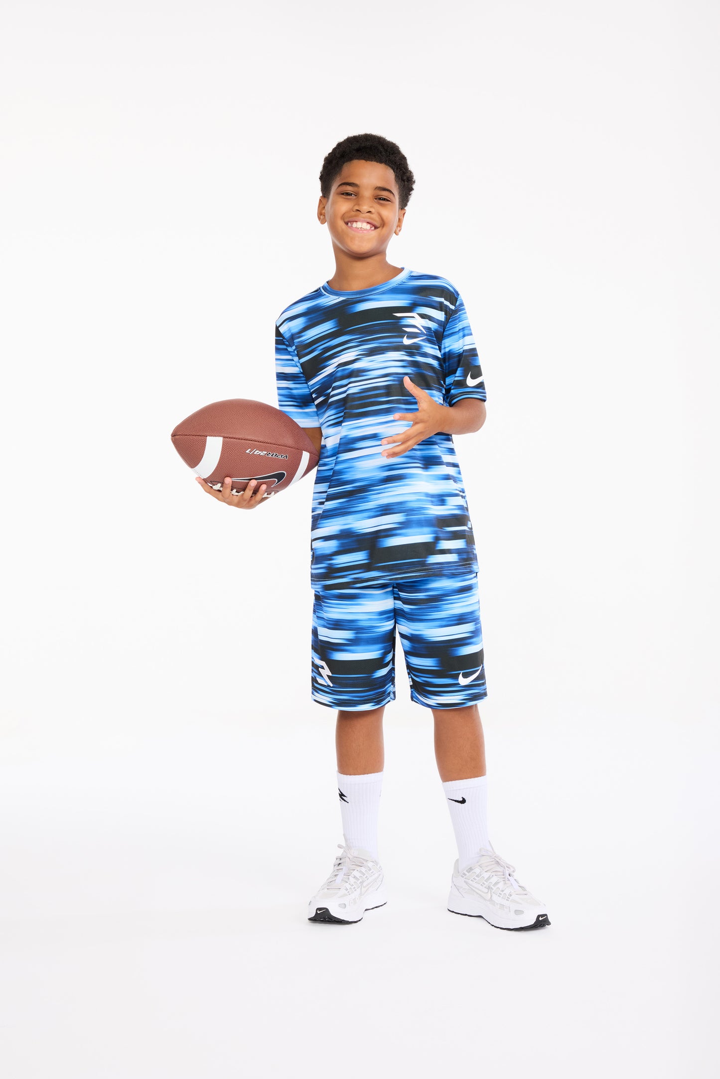 Big Kids' Dri-FIT Speed Blur Print T-Shirt | University Blue