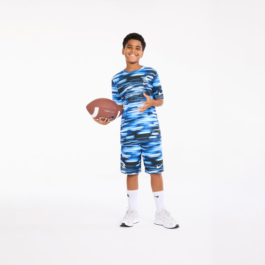 Big Kids' Dri-FIT Speed Blur Print T-Shirt | University Blue