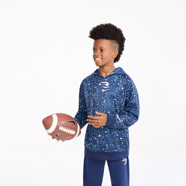 Big Kids' Therma-FIT Splatter Hoodie | Midnight Navy – 3BRAND