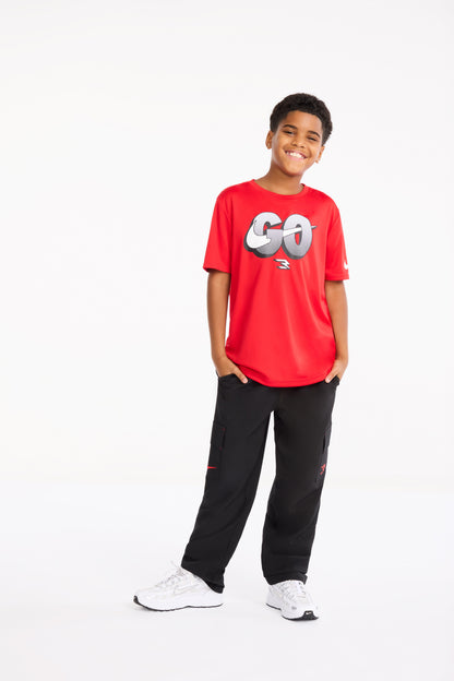 Big Kids' Dri-FIT "Go" T-Shirt | University Red