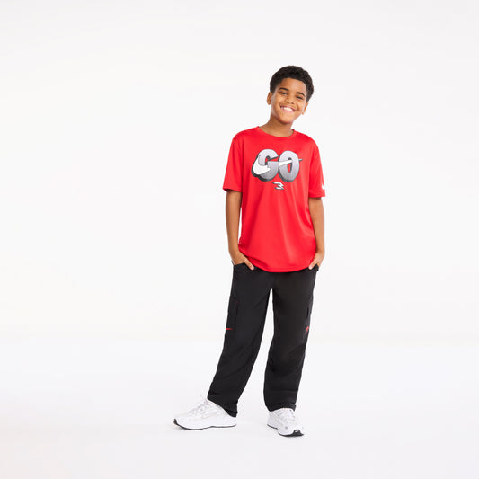 Big Kids' Dri-FIT "Go" T-Shirt | University Red