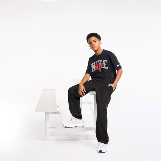 Big Kids' Stretch Woven Cargo Pants | Black