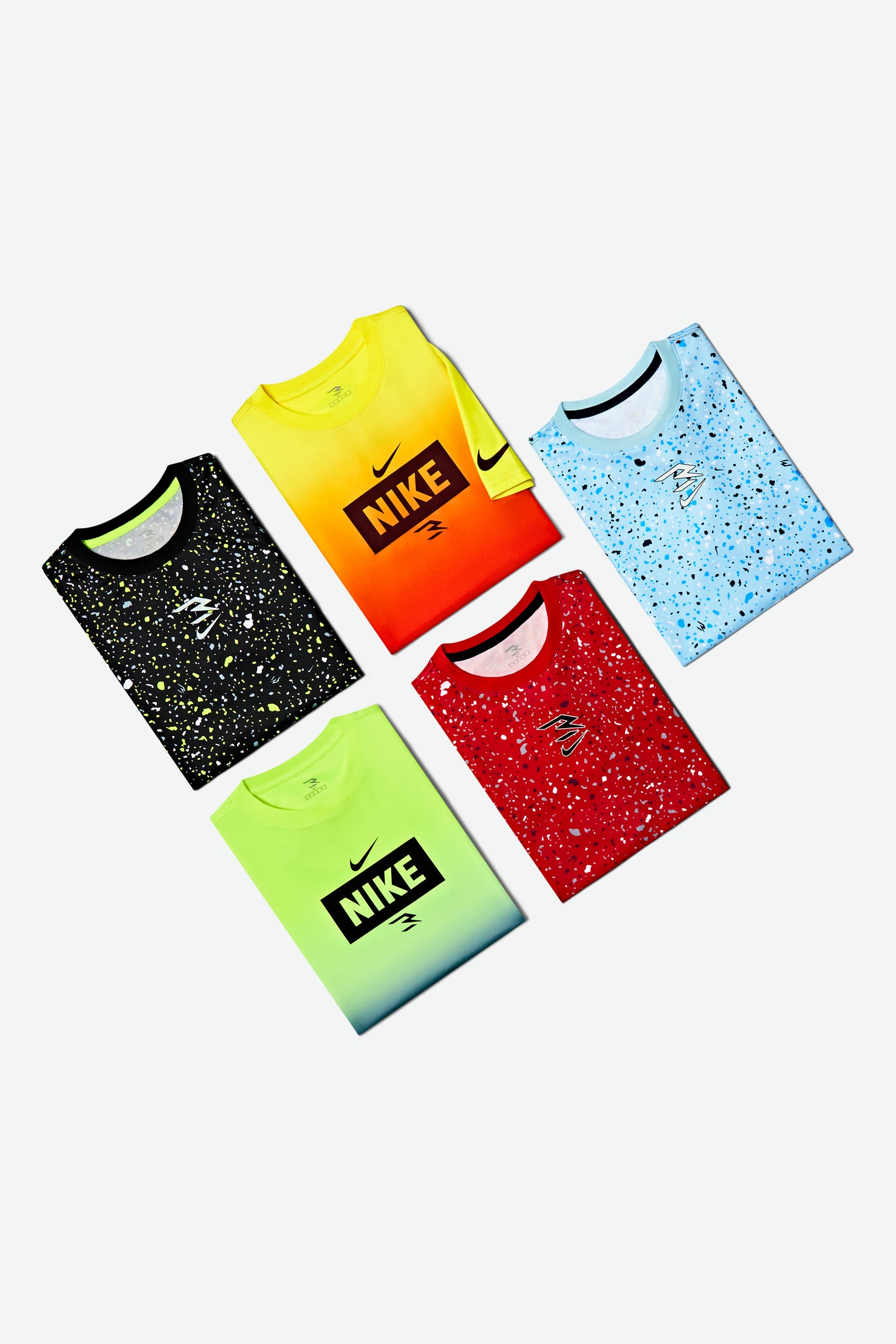 Big Kids' Dri-FIT Splatter Printed Tee | University Red/Black