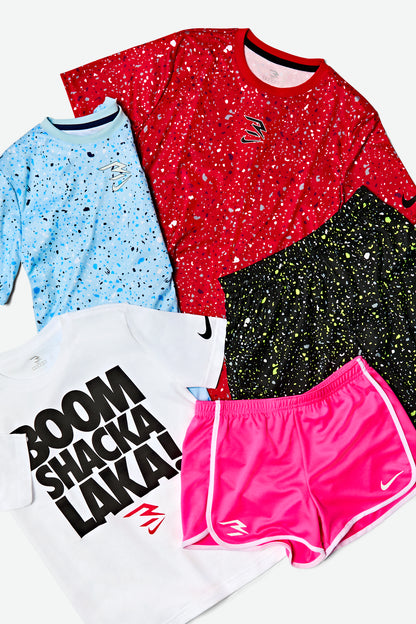 Big Kids' Boom T-Shirt | White