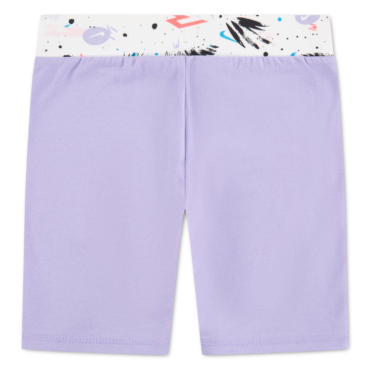 Big Kids' Carnival Printed Bike Shorts | Wisteria Purple