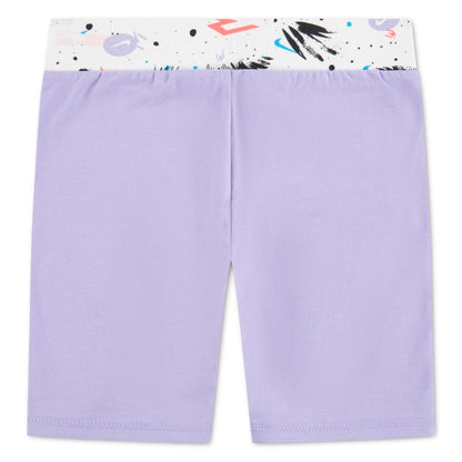 Big Kids' Carnival Printed Bike Shorts | Wisteria Purple