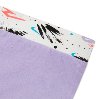 Big Kids' Carnival Printed Bike Shorts | Wisteria Purple
