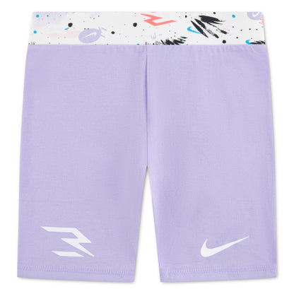 Big Kids' Carnival Printed Bike Shorts | Wisteria Purple