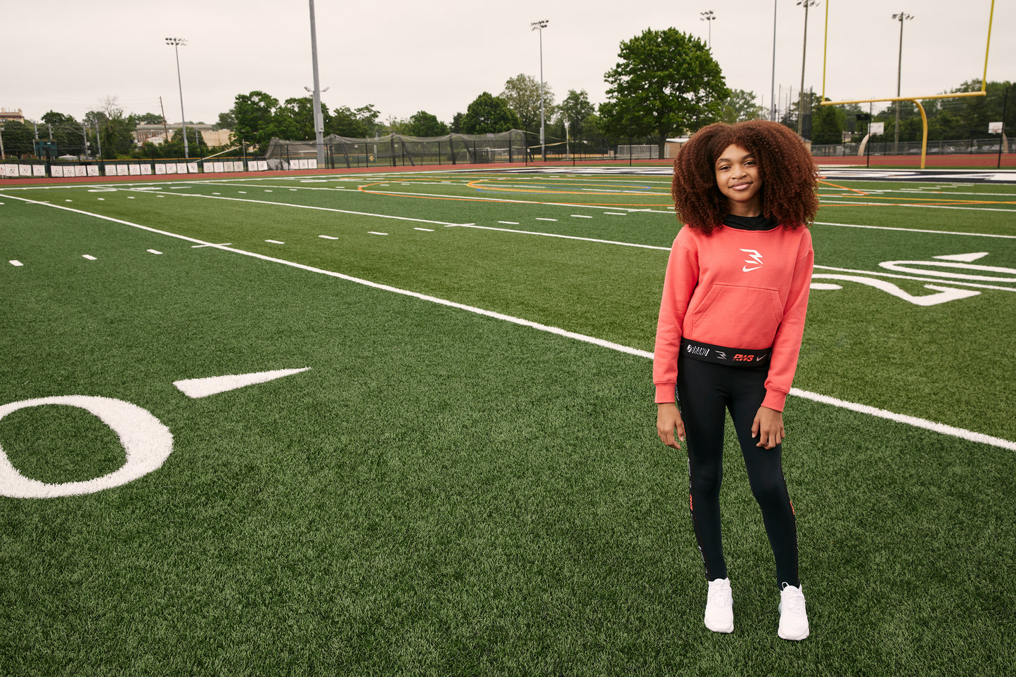 Big Kids' Cropped Pullover Hoodie | Infrared