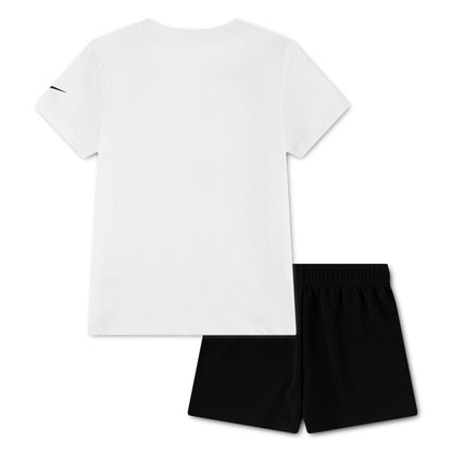 Big Kids' Tee and Mesh Shorts Set | White