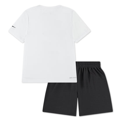 Little Kids' Dri-FIT "Let's Get It!" 2-Piece Set | Dark Matter