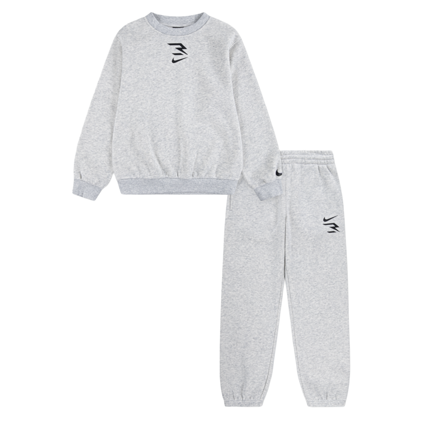 Big Kids' 2-Piece Fleece Crew Set | Grey Heather