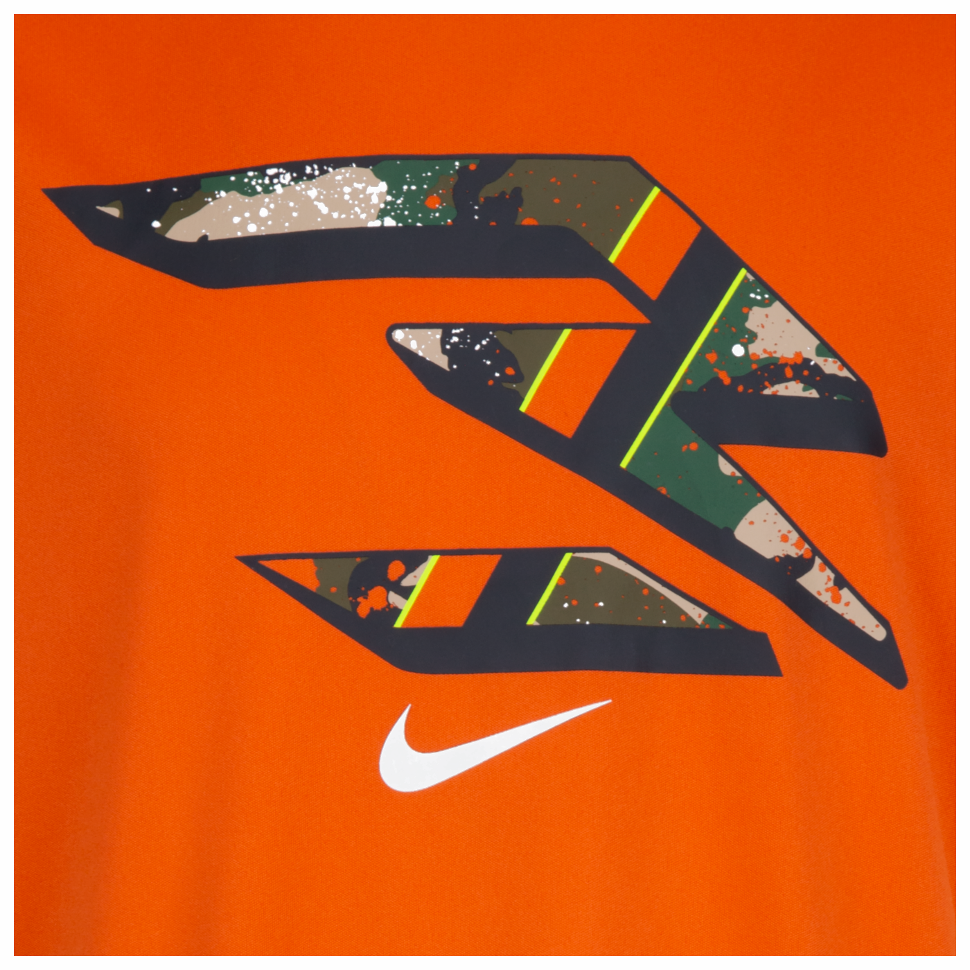 Camo Logo T-Shirt | Orange