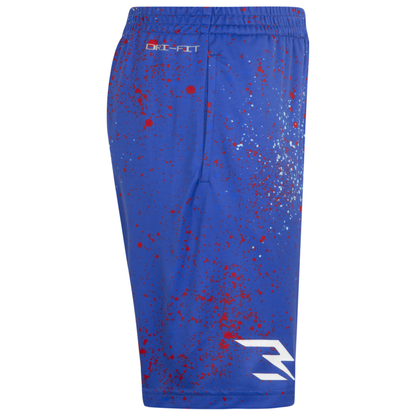 Big Kids' Dri-FIT Speed Blur Print T-Shorts | Royal Blue