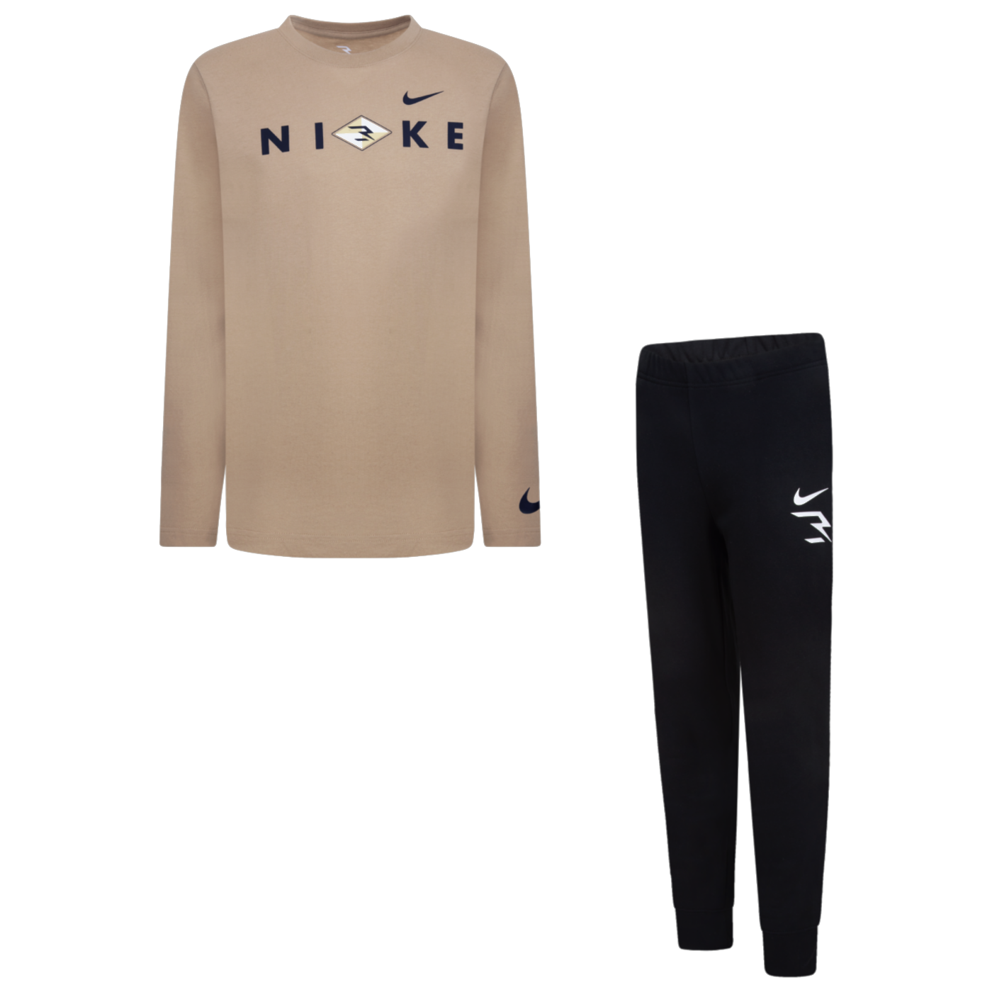 Wordmark Long Sleeve T-Shirt & Sweatpant Set | Hemp