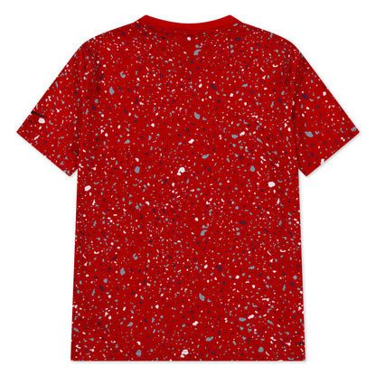 Big Kids' Dri-FIT Splatter Printed Tee | University Red/Black