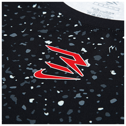 Big Kids' Dri-FIT Large Splatter Print T-Shirt | Black (University Red)