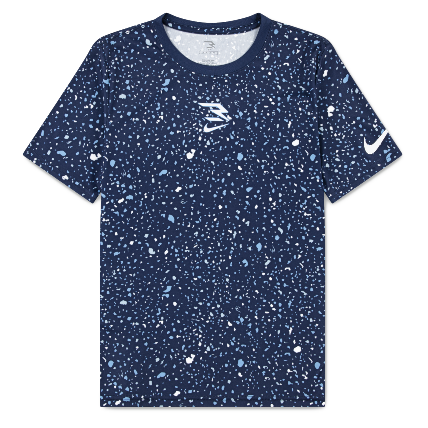 Big Kids' Dri-FIT Large Splatter Print T-Shirt | Midnight Navy