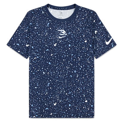 Big Kids' Dri-FIT Large Splatter Print T-Shirt | Midnight Navy
