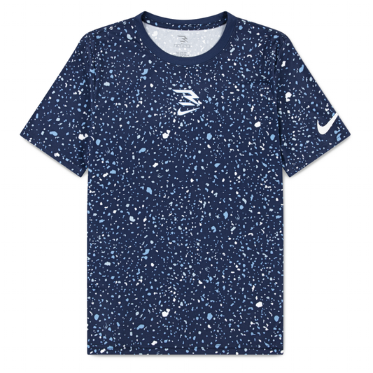 Big Kids' Dri-FIT Large Splatter Print T-Shirt | Midnight Navy