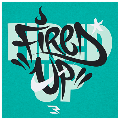 Little Kids' Fired Up Graffiti T-Shirt  | Teal