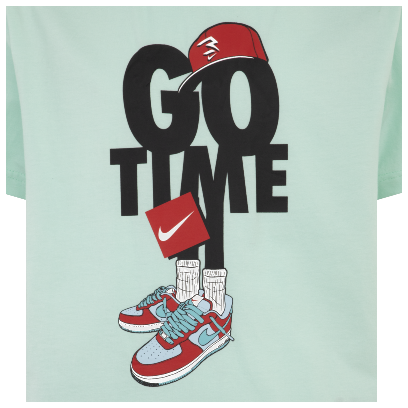 Little Kids' Go Time Capmando T-Shirt | Mint