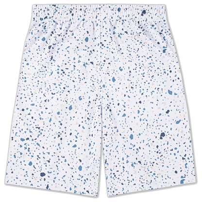 Big Kids' Printed Mesh Shorts  | White
